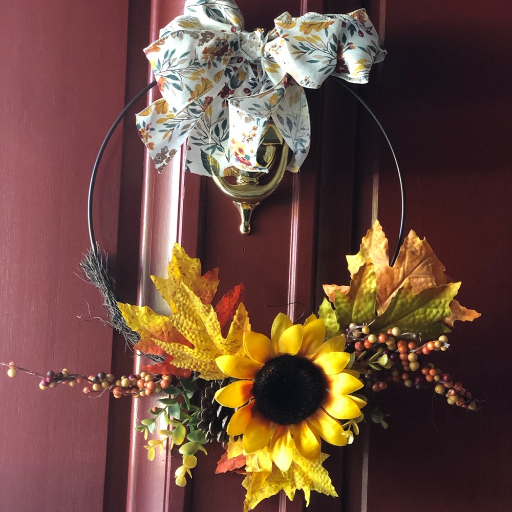 Sunflower wreath